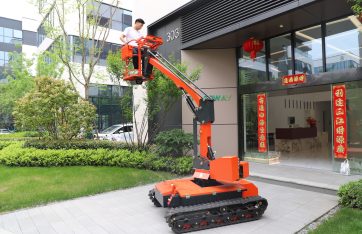 The Advantages of EMoveLift Self-Propelled Aerial Work Platform Powered by SPIDERWAY LFP Lithium Batteries