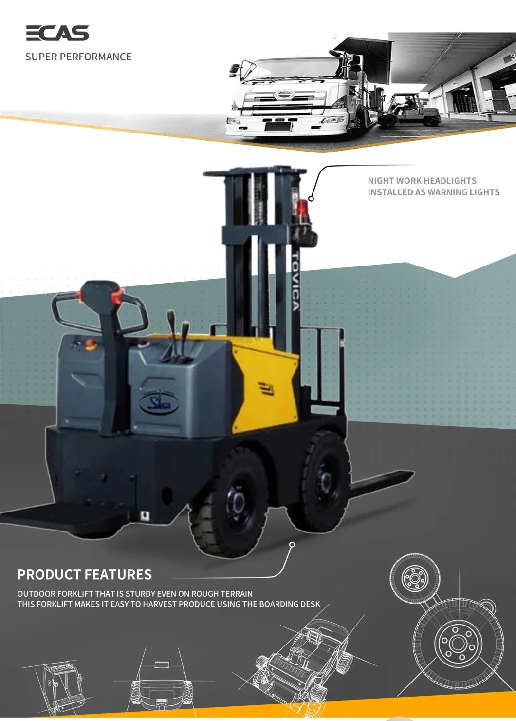 New-Chinese-FC-600-0-45-Ton-Agricultural-All-Terrain-Wheel-Small-Electric-Mini-Forklift-4