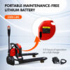 3300LBS Economic Electric Pallet Truck with 24V 20AH Lithium battery And Charger