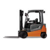 Toyota 8FB15 electric forklift V3000 With 3 Three Level Gantry